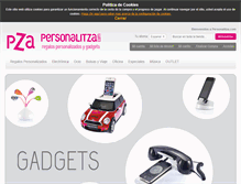 Tablet Screenshot of personalitza.com